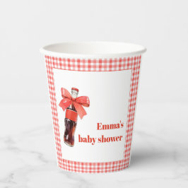 Vasos De Papel She Is Ready to Pop Red Soda Pop Baby Shower