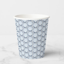 Vasos De Papel Shell Stripe Elegance
