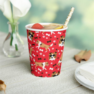 Vasos De Papel Shelties Shetland Sheepdog Collie Dog