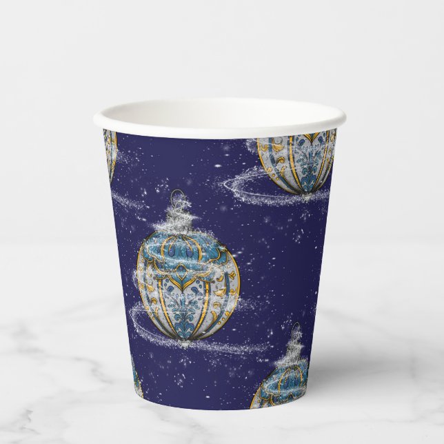 Vasos De Papel Shimmery Ornament (Anverso)