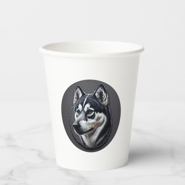 Vasos De Papel Siberiano negro (Anverso)