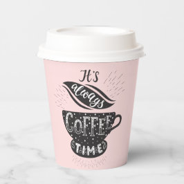 Vasos De Papel Siempre son tazas de papel de café