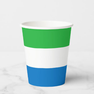 Vasos De Papel Sierra Leone Flag