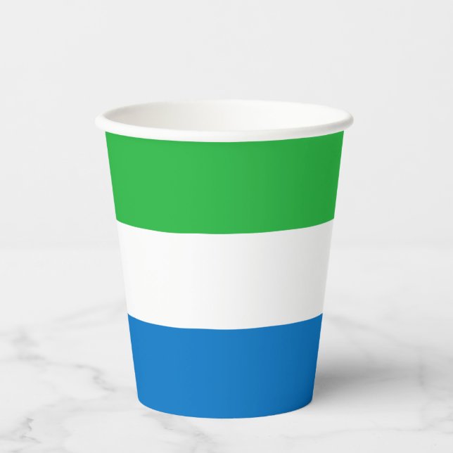 Vasos De Papel Sierra Leone Flag (Anverso)