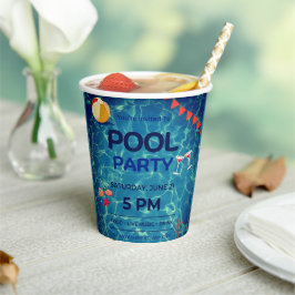 Vasos De Papel Signo de bienvenida de la fiesta de cumpleaños del