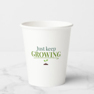 Vasos De Papel Sigue Creciendo Amante de las Plantas – Jardinería