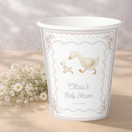 Vasos De Papel Silly Goose Gender Neutral Nursery Baby Shower