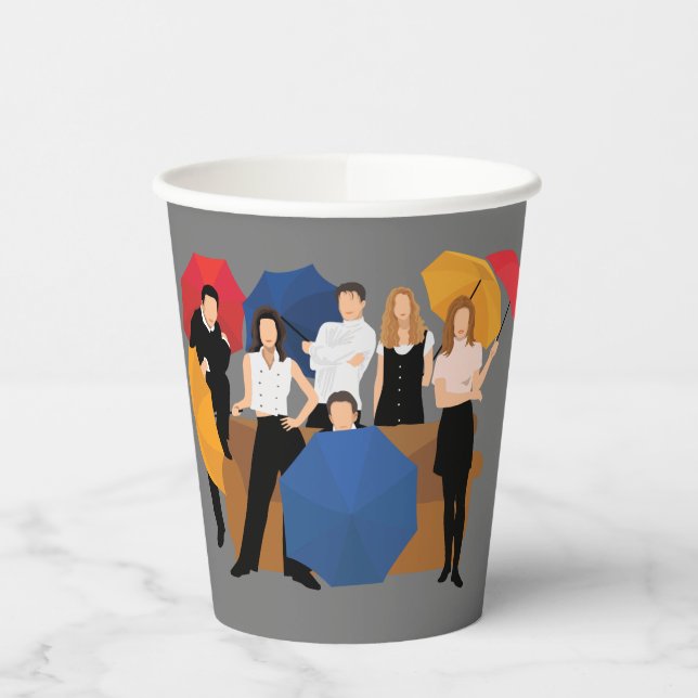 Vasos De Papel Silueta de caracteres FRIENDS™ (Izquierda)