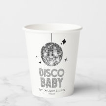 Silver Disco Ball 'Disco Baby' Baby Shower