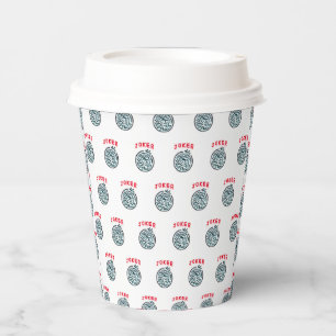 Vasos De Papel Símbolo de juego MahJong Tapa de broma