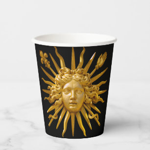 Vasos De Papel Símbolo de Luis XIV el Rey Sol