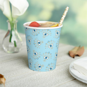 Vasos De Papel Símbolo de protección turco de ojo de maldad grieg