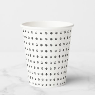 Vasos De Papel Símbolo de signo de paz