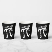 Símbolo divertido de Pi - Sobreviví a las tazas de