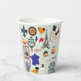 Vasos De Papel Símbolos de Francia
