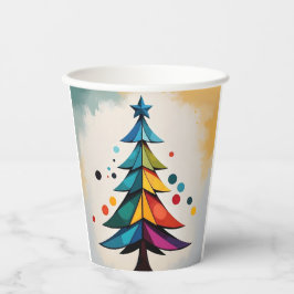 Vasos De Papel Simple Pop Art Geometría Círculos de Árbol de Navi