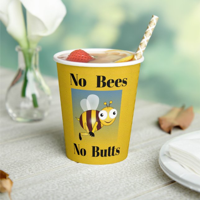 Vasos De Papel Sin abejas sin papas (in situ)