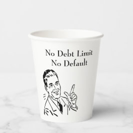 Vasos De Papel Sin límite de deuda, sin impago