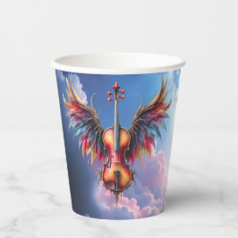 Vasos De Papel Sinfonía de los Cielos a la Luz de la Luna