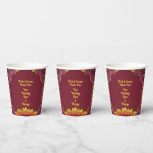 Vasos De Papel Sinfonía floral: Colección de elegancia Boda
