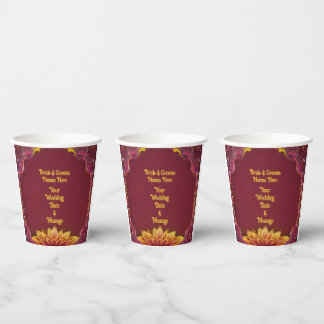 Vasos De Papel Sinfonía floral: Colección de elegancia Boda