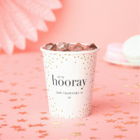 sip sip hooray elegante oro polka cumpleaños