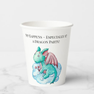 Vasos De Papel Sip sucede - ¡Especialmente en un Fiesta Dragón!