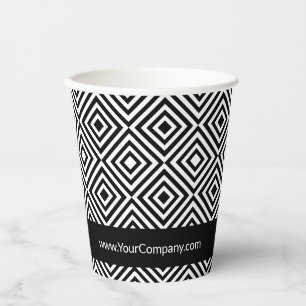 Vasos De Papel Sitio web del logotipo del nombre de la empresa Pa