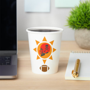 Vasos De Papel Skull Football