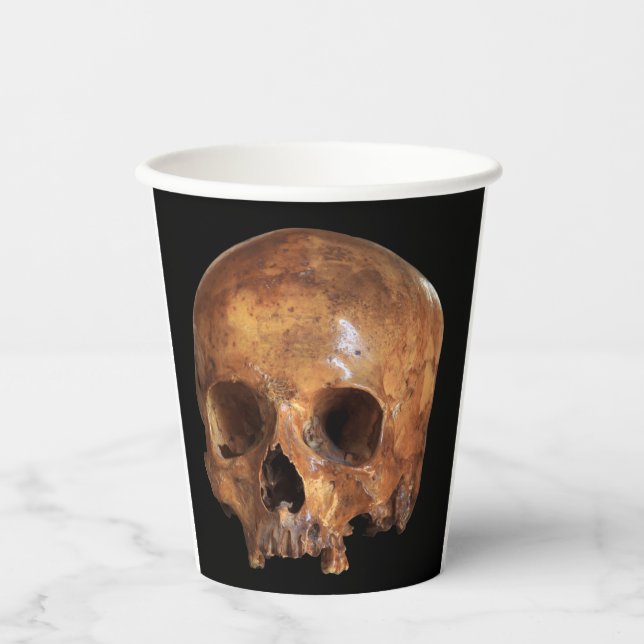Vasos De Papel Skull Halloween (Anverso)