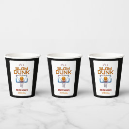 Vasos De Papel Slam Dunk Basketball Any Age Birthday