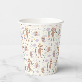 Vasos De Papel Slumberkins Sloth Pattern Birthday