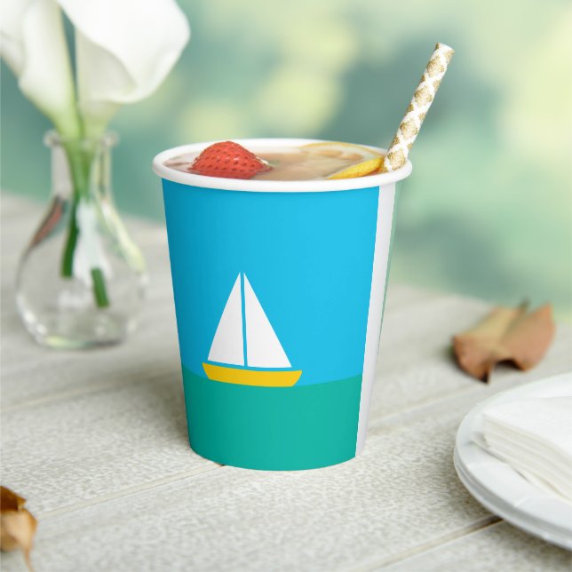 Vasos De Papel Smooth Sailin Paper Party Cup (in situ)