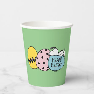 Vasos De Papel Snoopy - Feliz Pascua
