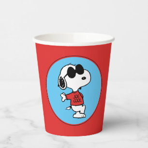Vasos De Papel Snoopy "Joe Cool" de pie