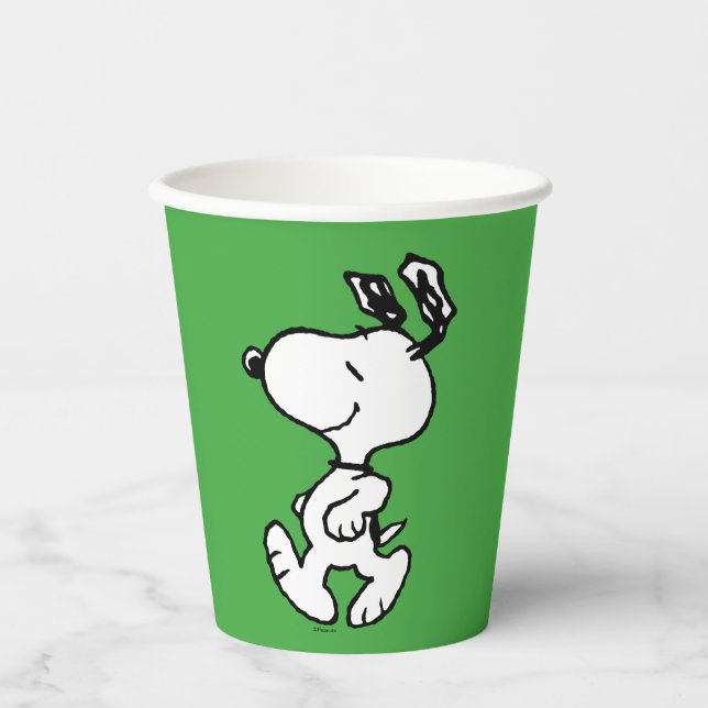 Vasos De Papel Snoopy So Sweet Flower Pattern (Anverso)