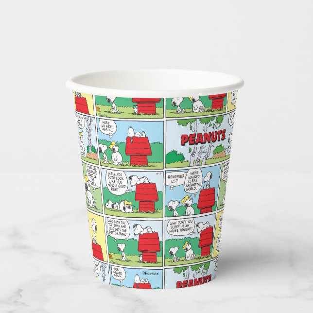 Vasos De Papel Snoopy y sus hermanos Andy & Olaf (Anverso)