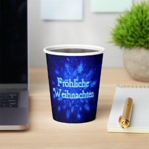 Vasos De Papel Snowburst - Froliche Weihnachten