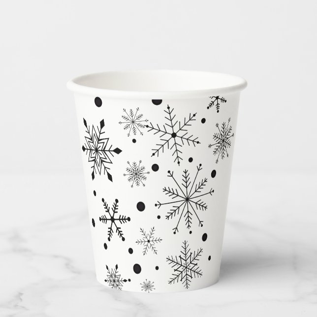 Vasos De Papel Snowflake Paper Cup (Anverso)