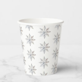 Vasos De Papel Snowflake Winter Baby Shower