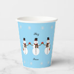 Vasos De Papel Snowman Paper cup<br><div class="desc">vaso de papel para celebrar en esta epoca decembrina con los mejores deseos del hombre de nieve deseandote paz a ti y a tus series queridos.
Feliz Navidad.</div>