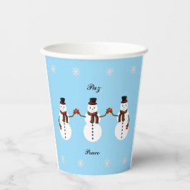 Vasos De Papel Snowman Paper cup