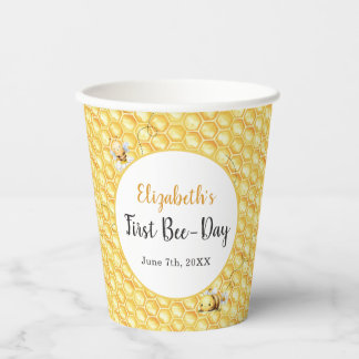 Vasos De Papel So Sweet To Bee Birthday