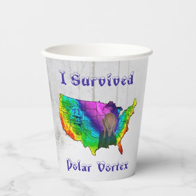 Vasos De Papel Sobreviví al vórtice polar (Anverso)
