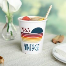 Sol de raya retro vintage 1983