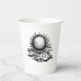 Vasos De Papel Sol Nublado