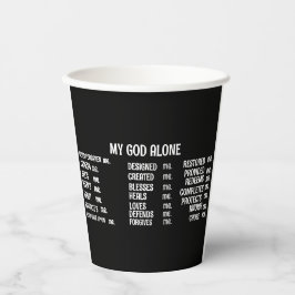 Vasos De Papel SOLO DIOS MIS Mug Especializado