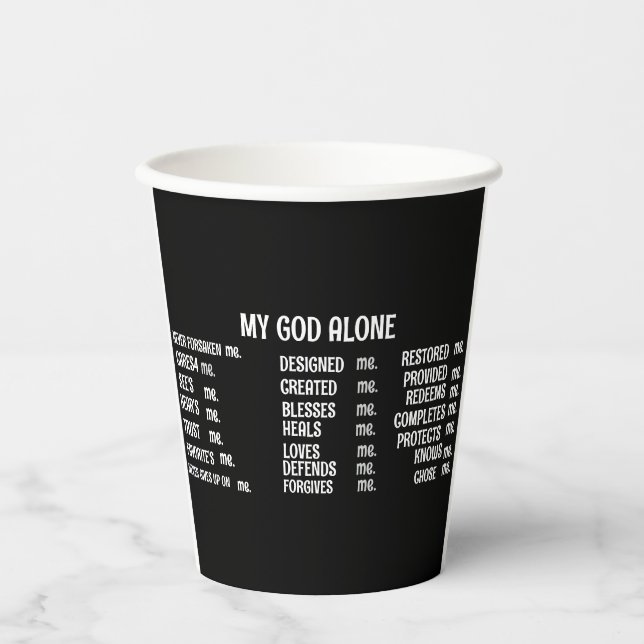 Vasos De Papel SOLO DIOS MIS Mug Especializado (Anverso)