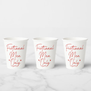 Vasos De Papel Solo hombres ficticios