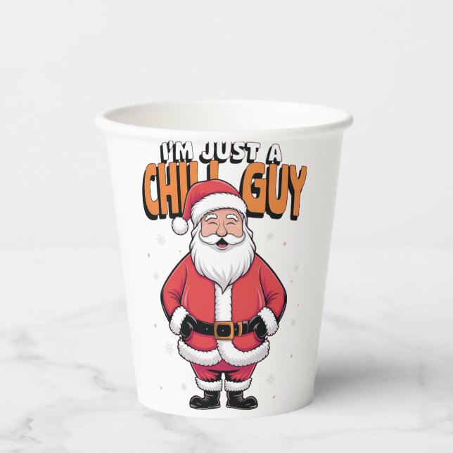 Vasos De Papel Solo soy un chico malo Navidades meme 2025 (Anverso)
